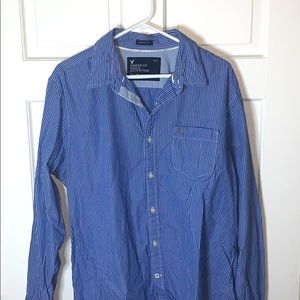 American Eagle Long Sleeve Button Up Athletics Fit
